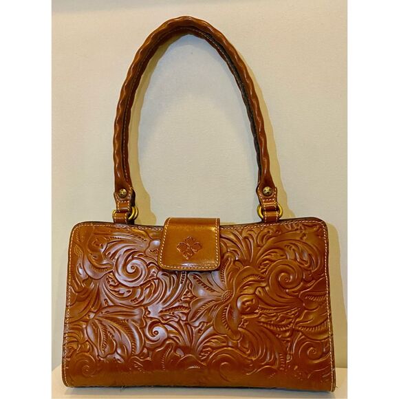 Patricia Nash Rienzo Leather Handbag w/Dustbag - Picture 1 of 9